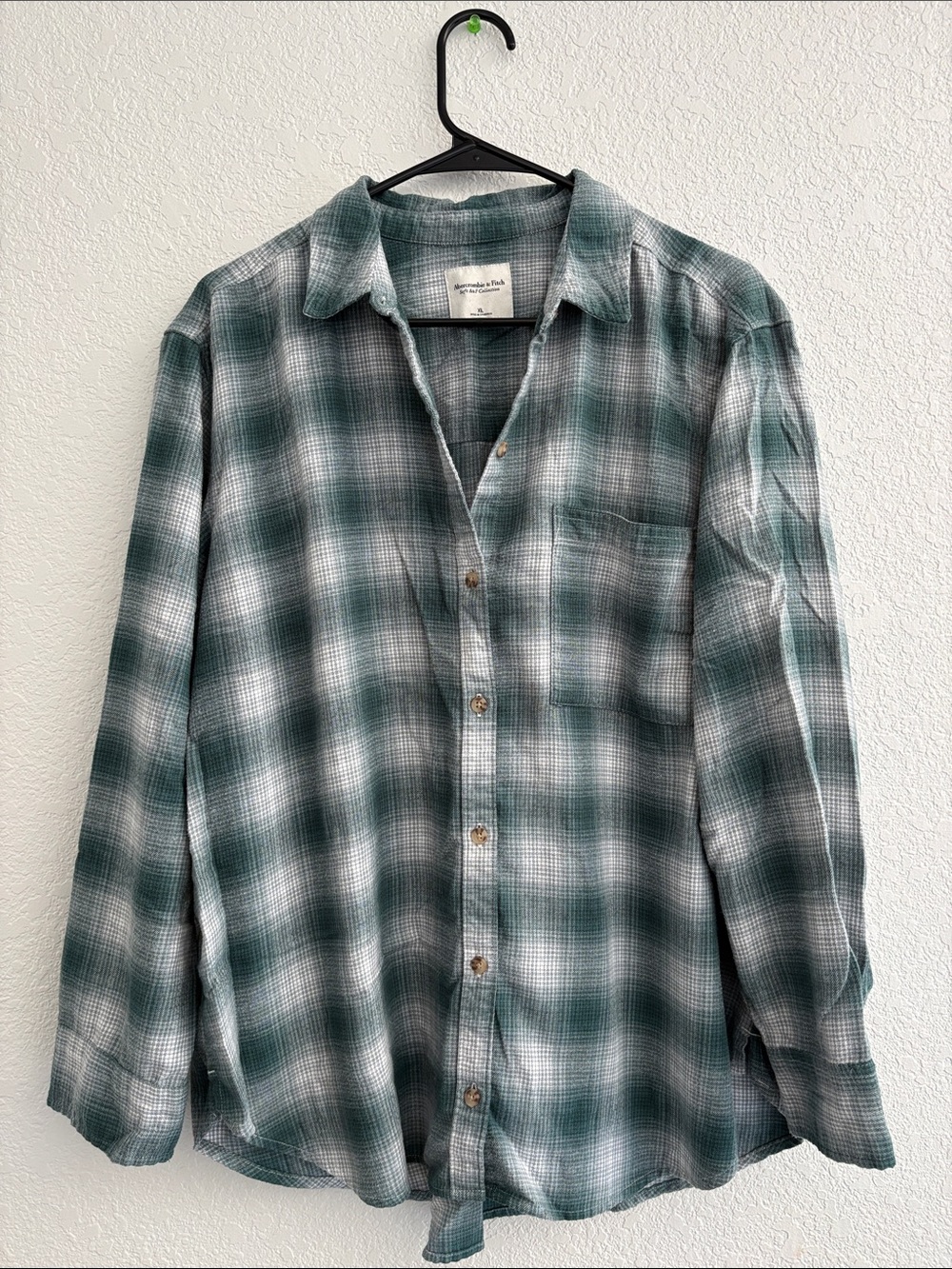 Abercrombie & Fitch Cozy Forest Plaid Flannel